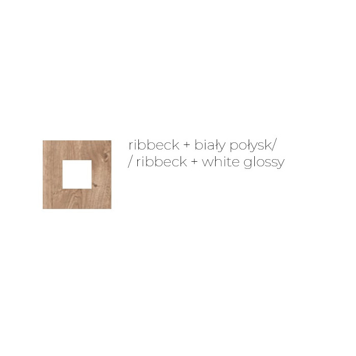 Nowoczesna witryna LIVINIO L-4 ribbeck/biały 5