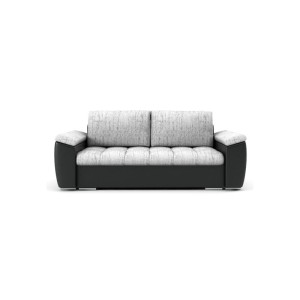 Nowoczesna sofa do salonu SAGA II / LAWA09+SOFT11 jasny szary+czarny
