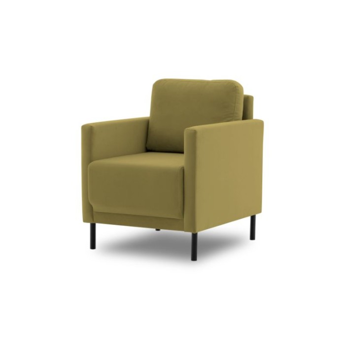 Stylowy fotel do salonu LAYLA 55 / TR27 oliwkowy