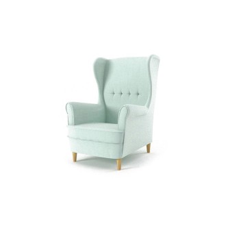 Nowoczesny fotel do salonu MILANO / BEAUTY05 jasny zielony
