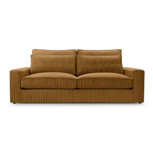 Sofa z wygodnym siedziskiem CHANEL / LINCOLN48 miodowy