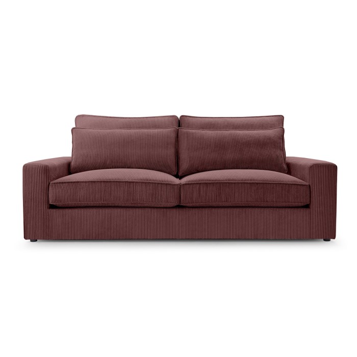 Sofa z wygodnym siedziskiem CHANEL / LINCOLN57 bordowy