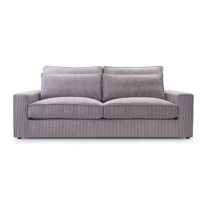 Sofa z wygodnym siedziskiem CHANEL / LINCOLN86 jasny szary