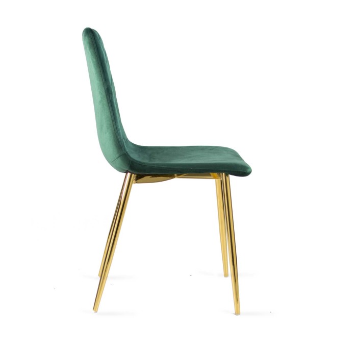 Krzesło tapicerowane Zielone welur do jadalni,...
