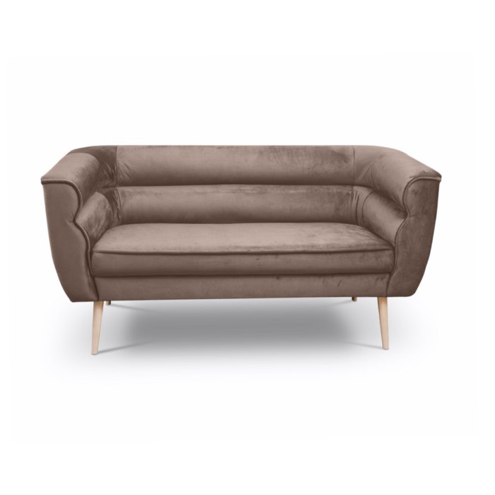 Sofa dwuosobowa w stylu skandynawskim MARO 2 / MG2205 czekoladowy