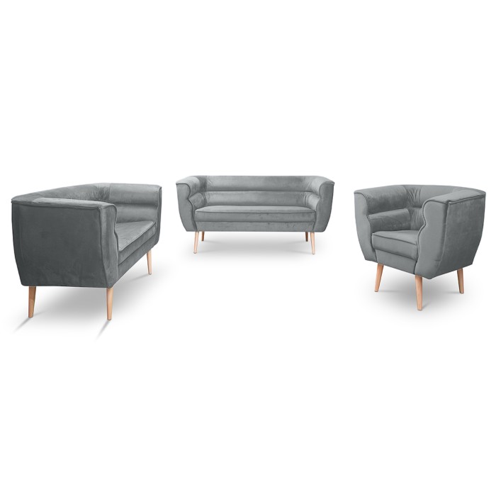 Sofa dwuosobowa w stylu skandynawskim MARO 2 / MG2241 szary