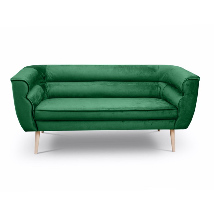 Sofa trzyosobowa w stylu skandynawskim MARO / MG2225 butelkowa zieleń