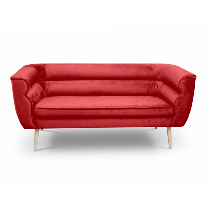 Sofa trzyosobowa w stylu skandynawskim MARO / MG2232 czerwony