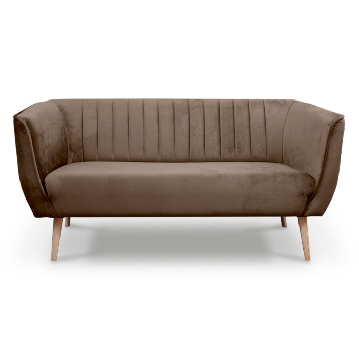 Sofa trzyosobowa w stylu skandynawskim PIK 3 / MON15 czekoladowy