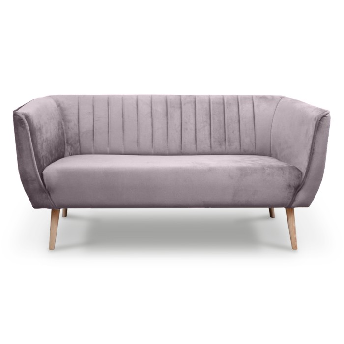 Sofa trzyosobowa w stylu skandynawskim PIK 3 / MON62 wrzosowy