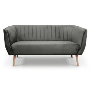 Sofa trzyosobowa w stylu skandynawskim PIK 3 / MON92 ciemny szary