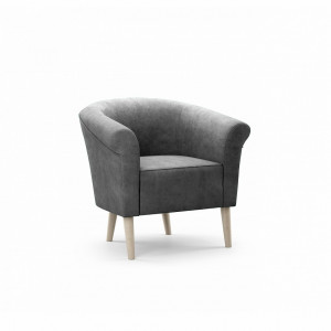 Elegancki fotel tapicerowany ESPERO - szary / R91