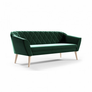 Tapicerowana sofa do salonu GLORIA 3 - zielony / R38