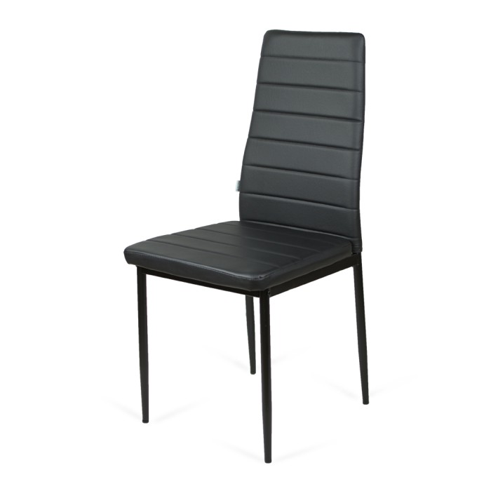 Krzesło tapicerowane FADO czarne + noga czarna