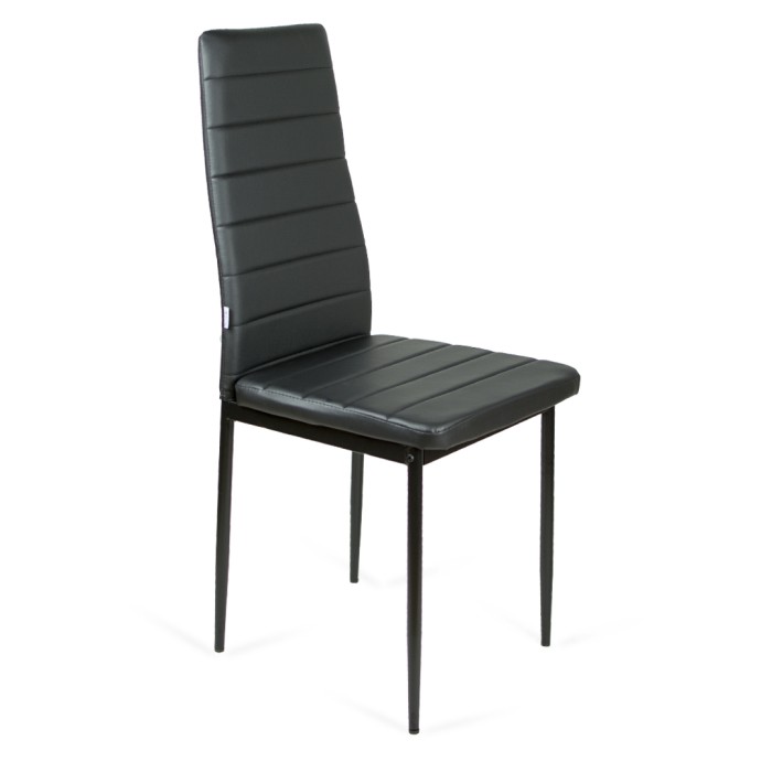 Krzesło tapicerowane FADO czarne + noga czarna