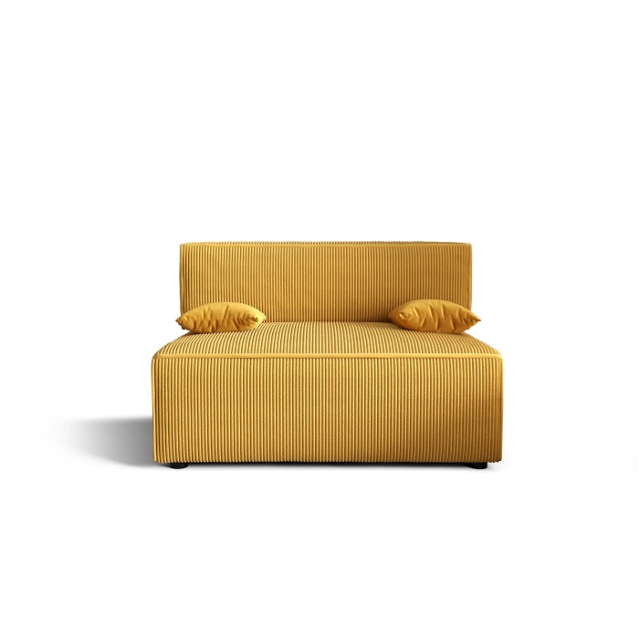 Sofa z funkcją spania sztruksowa CORDU Miodowa