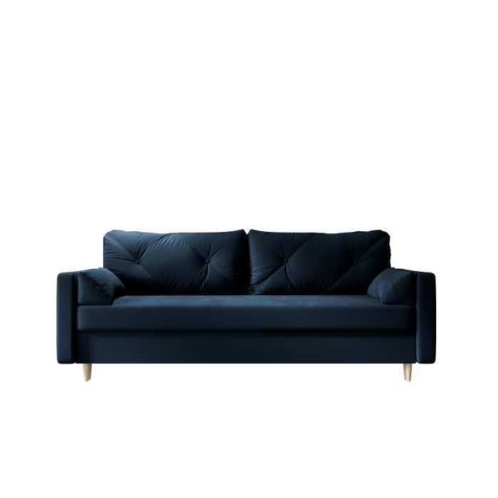 Elegancka sofa z funkcją spania ATRA Granatowa