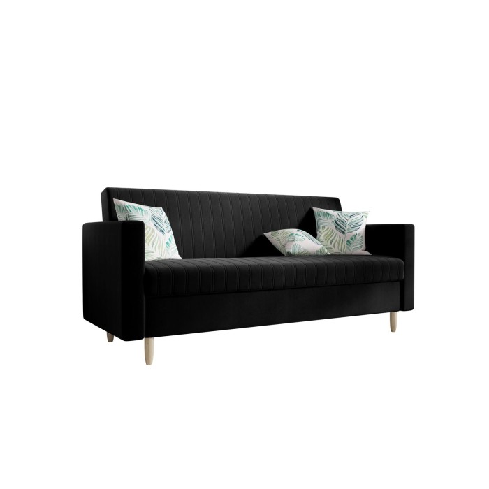 Elegancka sofa z funkcją spania ELIS Czarna