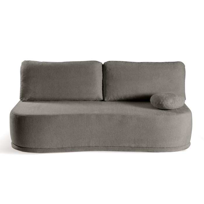Elegancka sofa z funkcją spania pojemnikiem na pościel KIDNEY Szara
