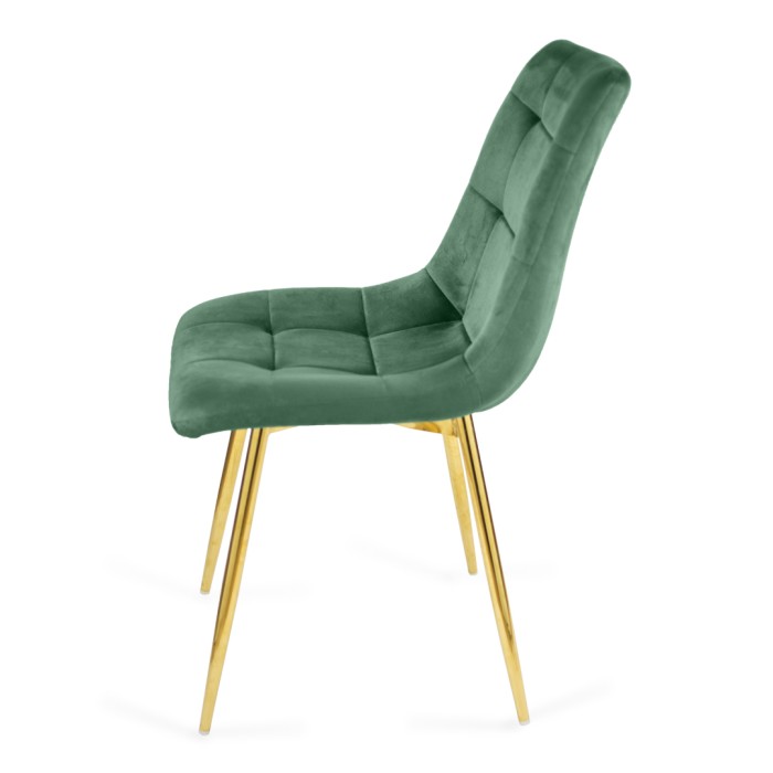 Eleganckie krzesło tapicerowane BEN zielony /...