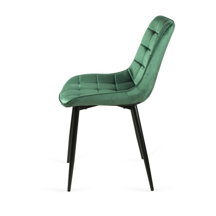 Krzesło tapicerowane stylowe BELLA Zielone Noga...