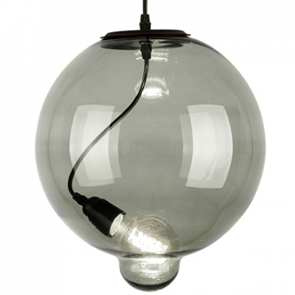 Lampa szklana Modern Glass Bubble - dymna - Dymny